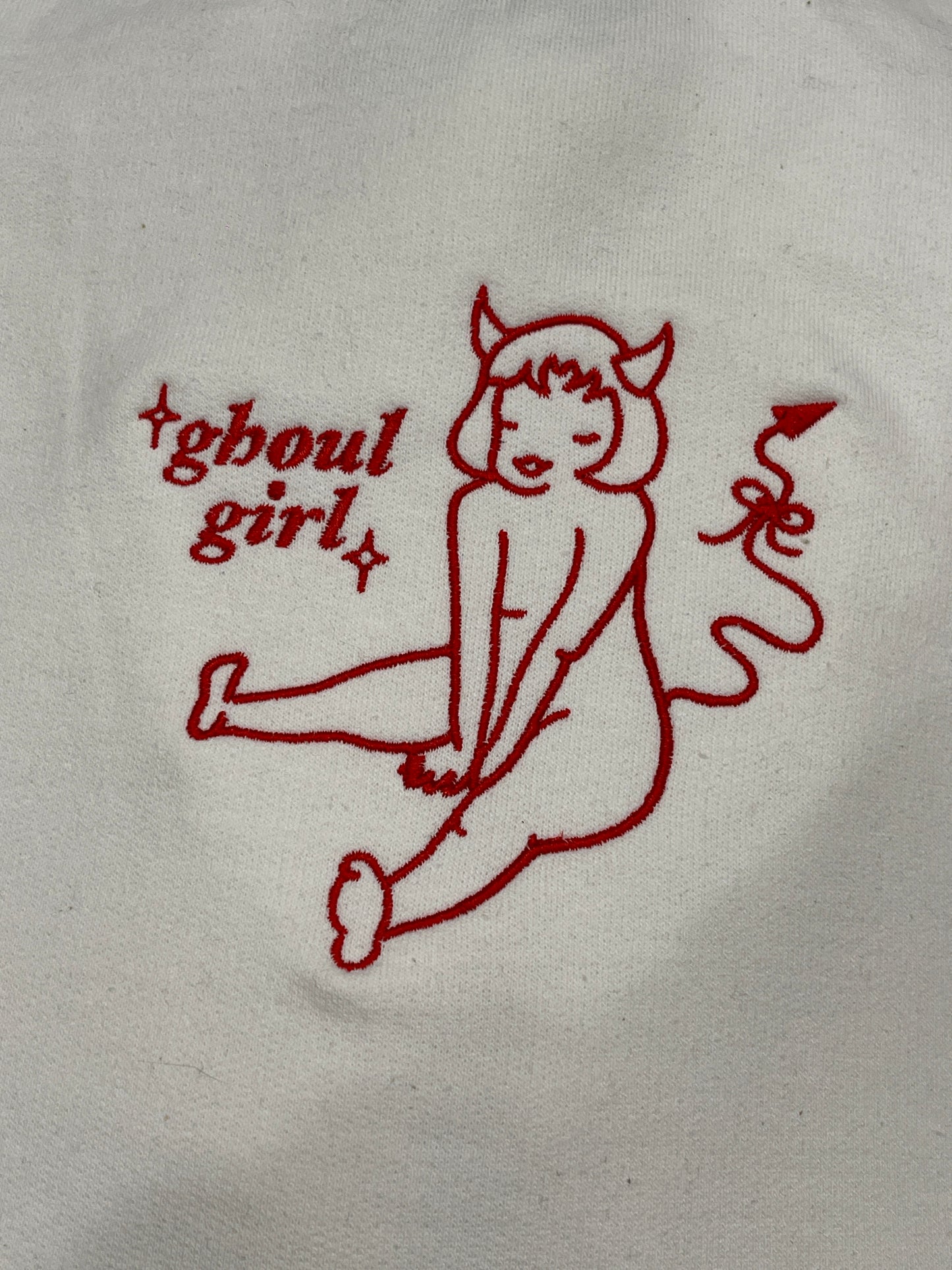 Ghoul Girl Retro Embroidery