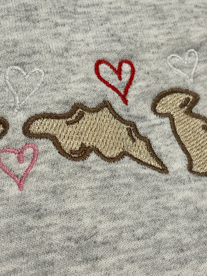 Valentines Chicken Nugget Heart Embroidery