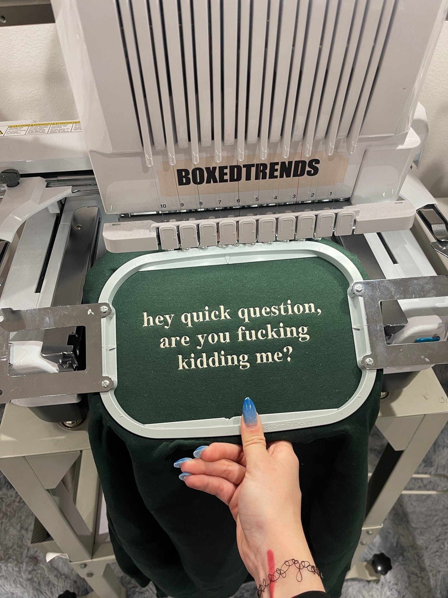 Hey Quick Question Are You Fucking Kidding Me Embroidery