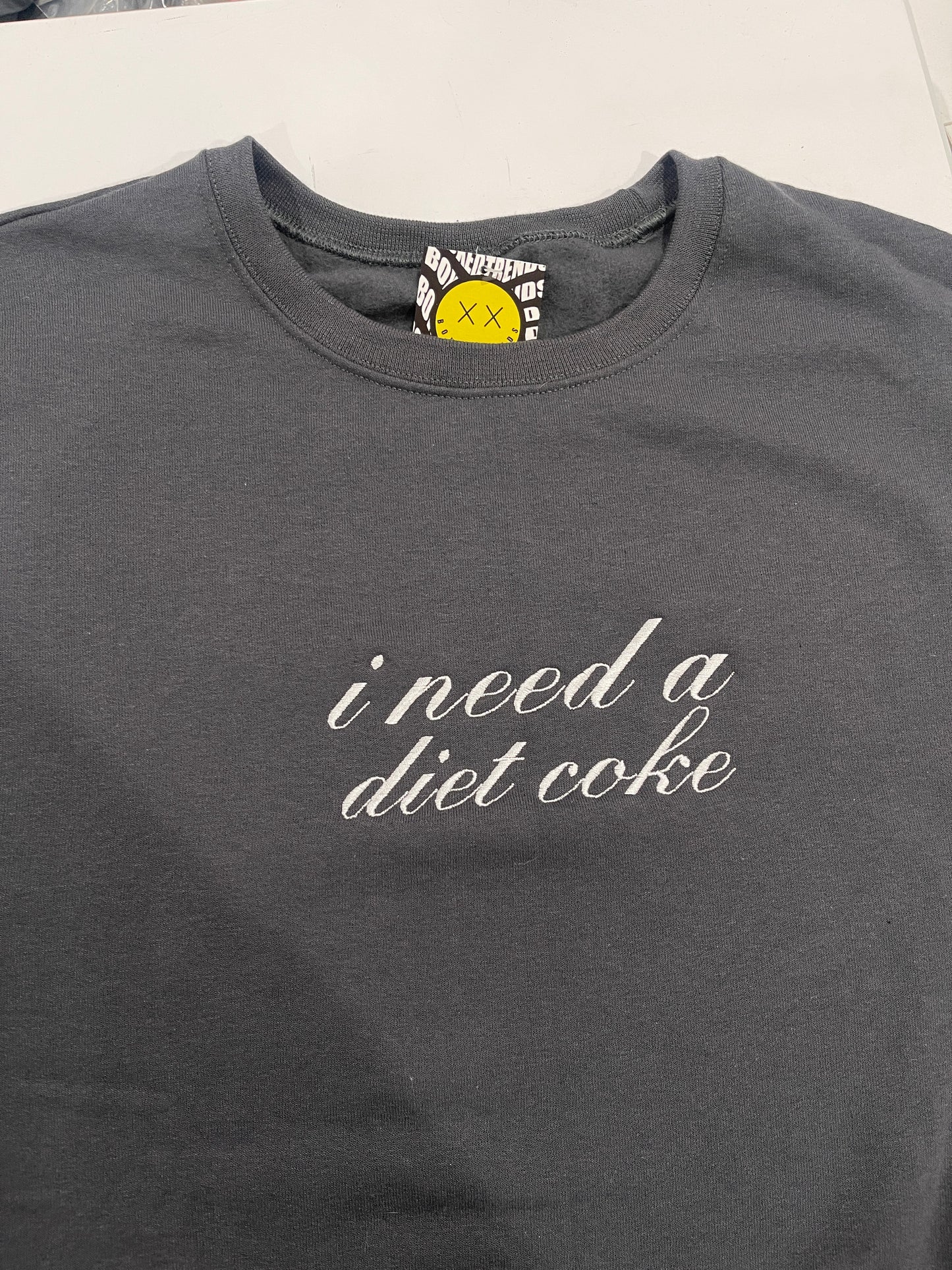 I Need a Diet Coke Embroidery