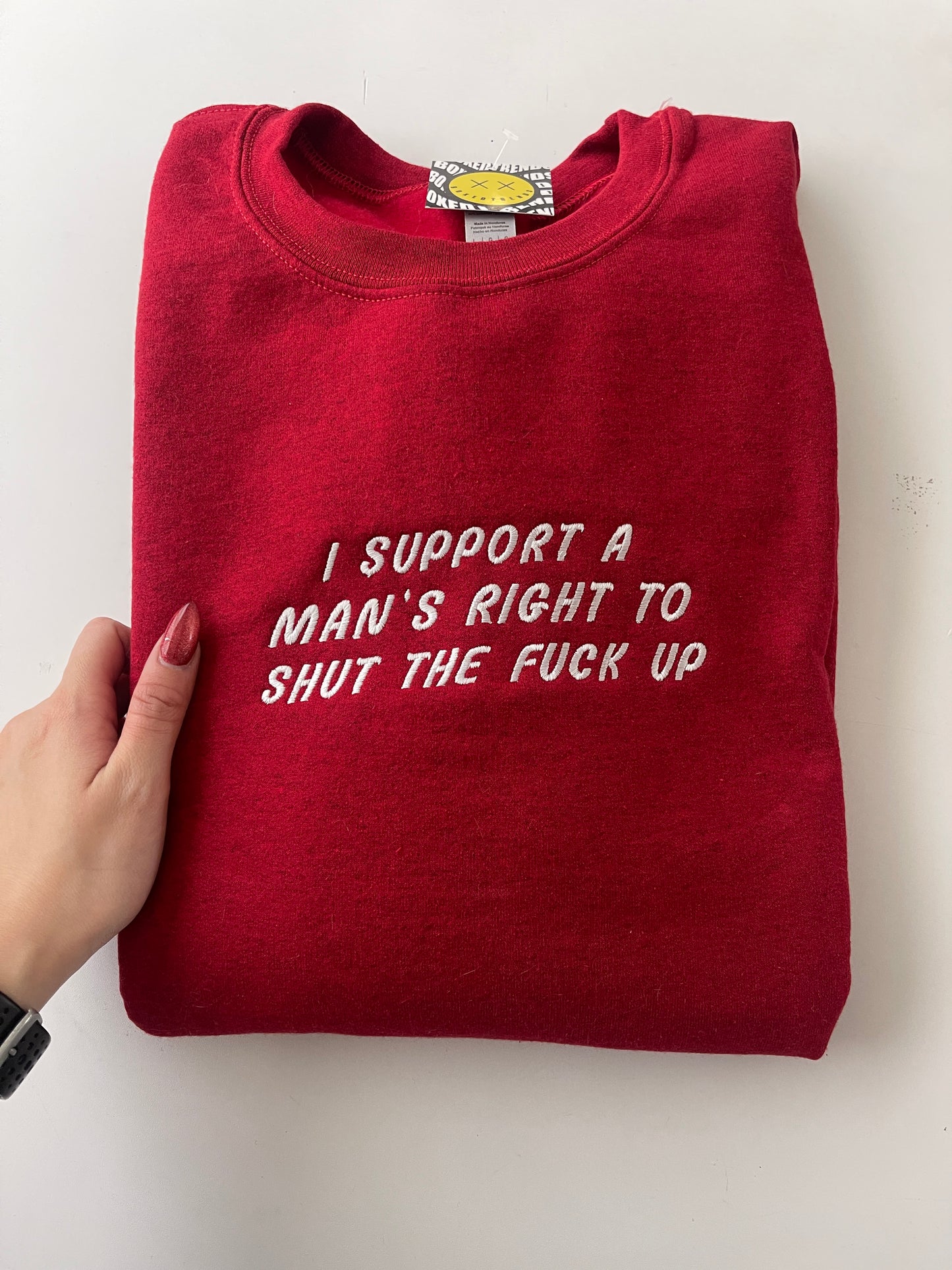 I Support A Man's Right Embroidery