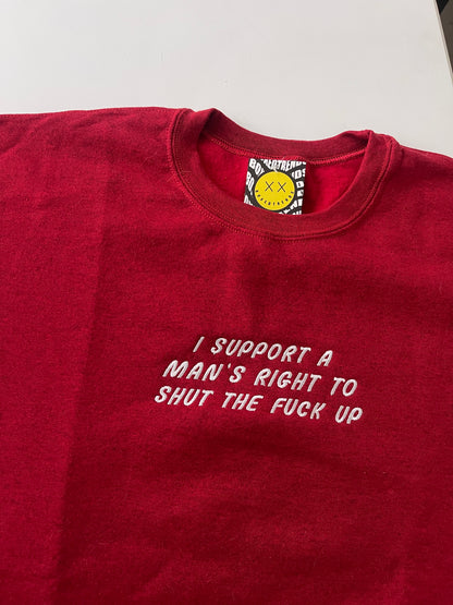 I Support A Man's Right Embroidery