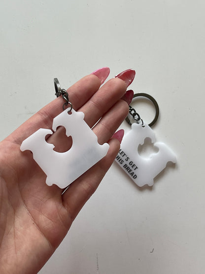 Let's Get This Bread Money Matching Keychain Set