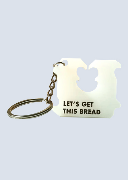 Let's Get This Bread Money Matching Keychain Set