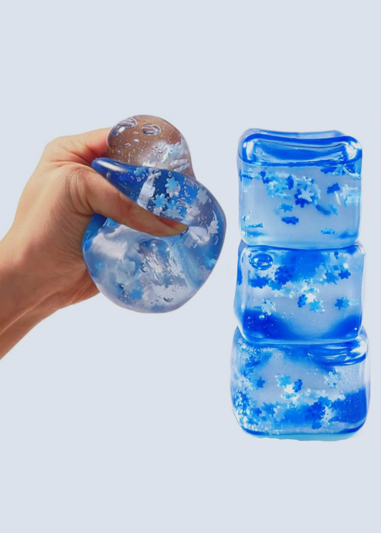 Satisfying Ice Cube Stretchy Stress Ball Sensory Toy