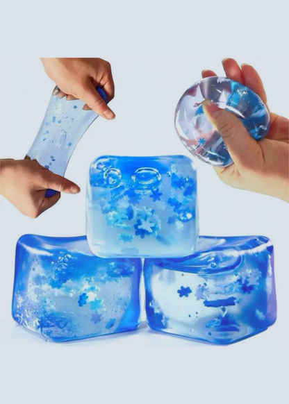 Satisfying Ice Cube Stretchy Stress Ball Sensory Toy