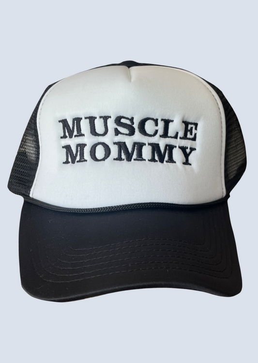 MUSCLE MOMMY Embroidered Foam Trucker Hat
