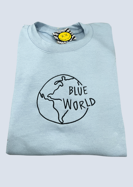 Blue World (Mac MILLER) Embroidery