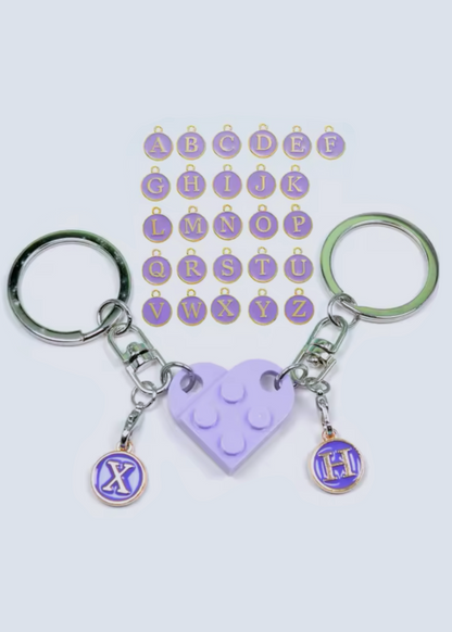 Matching Connecting Brick Keychains