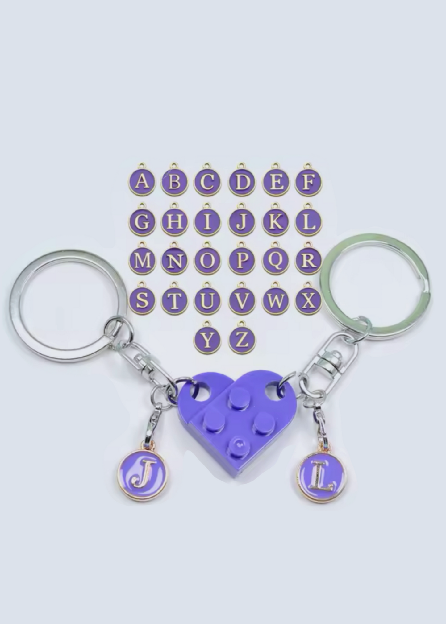 Matching Connecting Brick Keychains