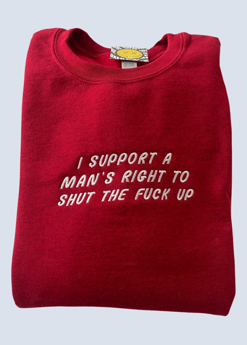 I Support A Man's Right Embroidery