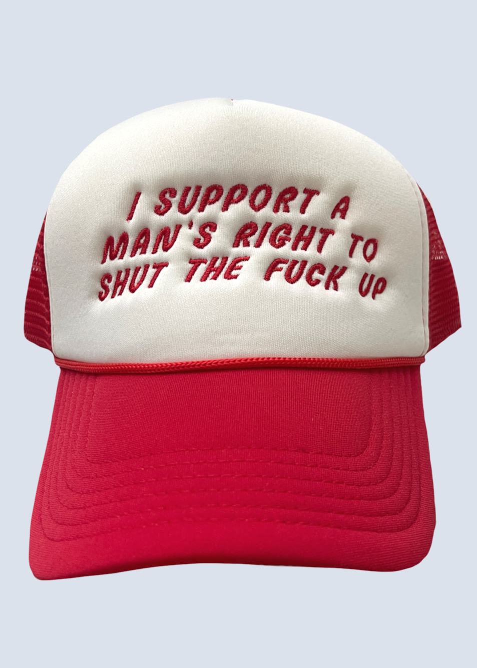 I Support A Man's Right Embroidered Trucker Hat