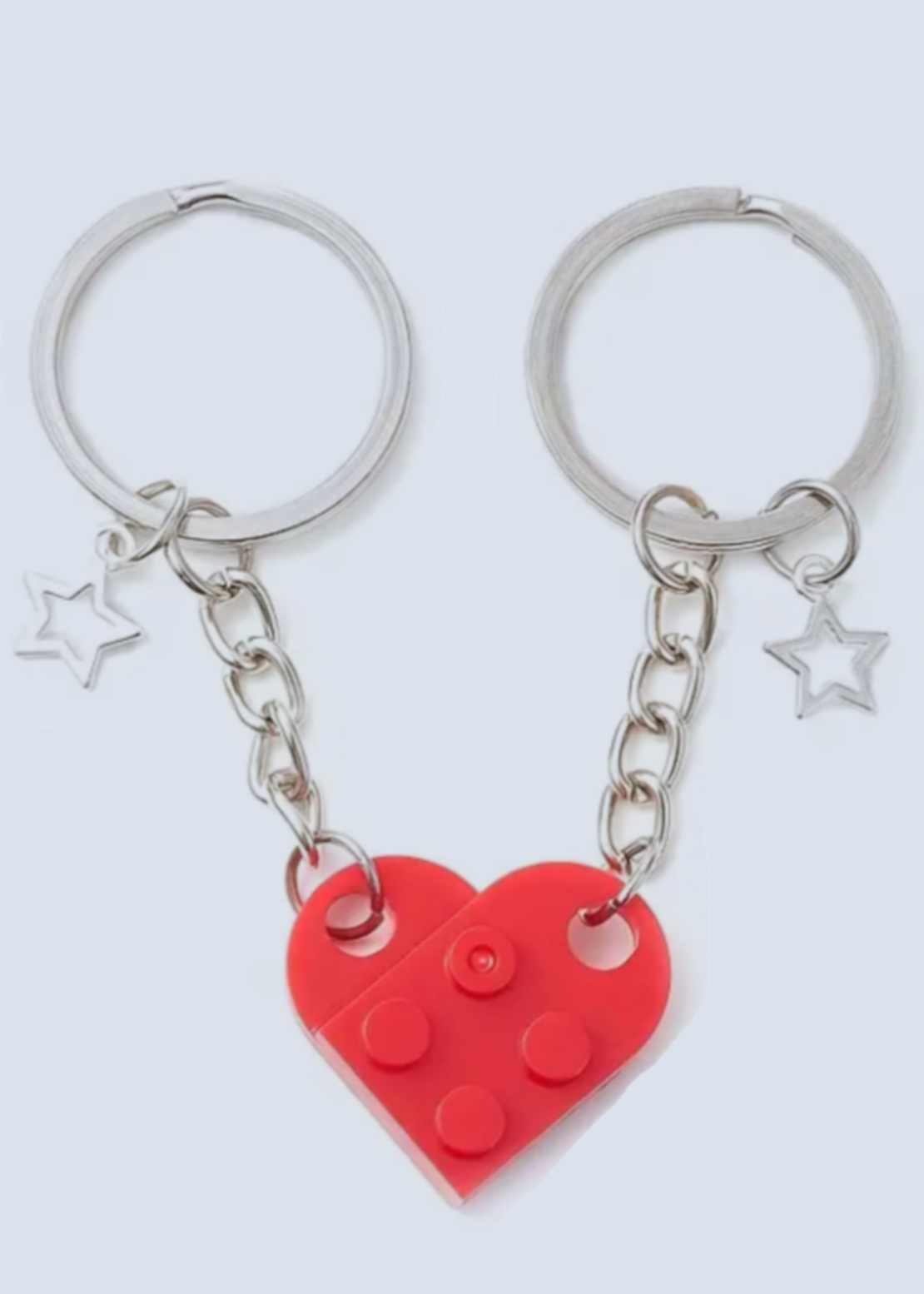 Matching Connecting Brick Keychains