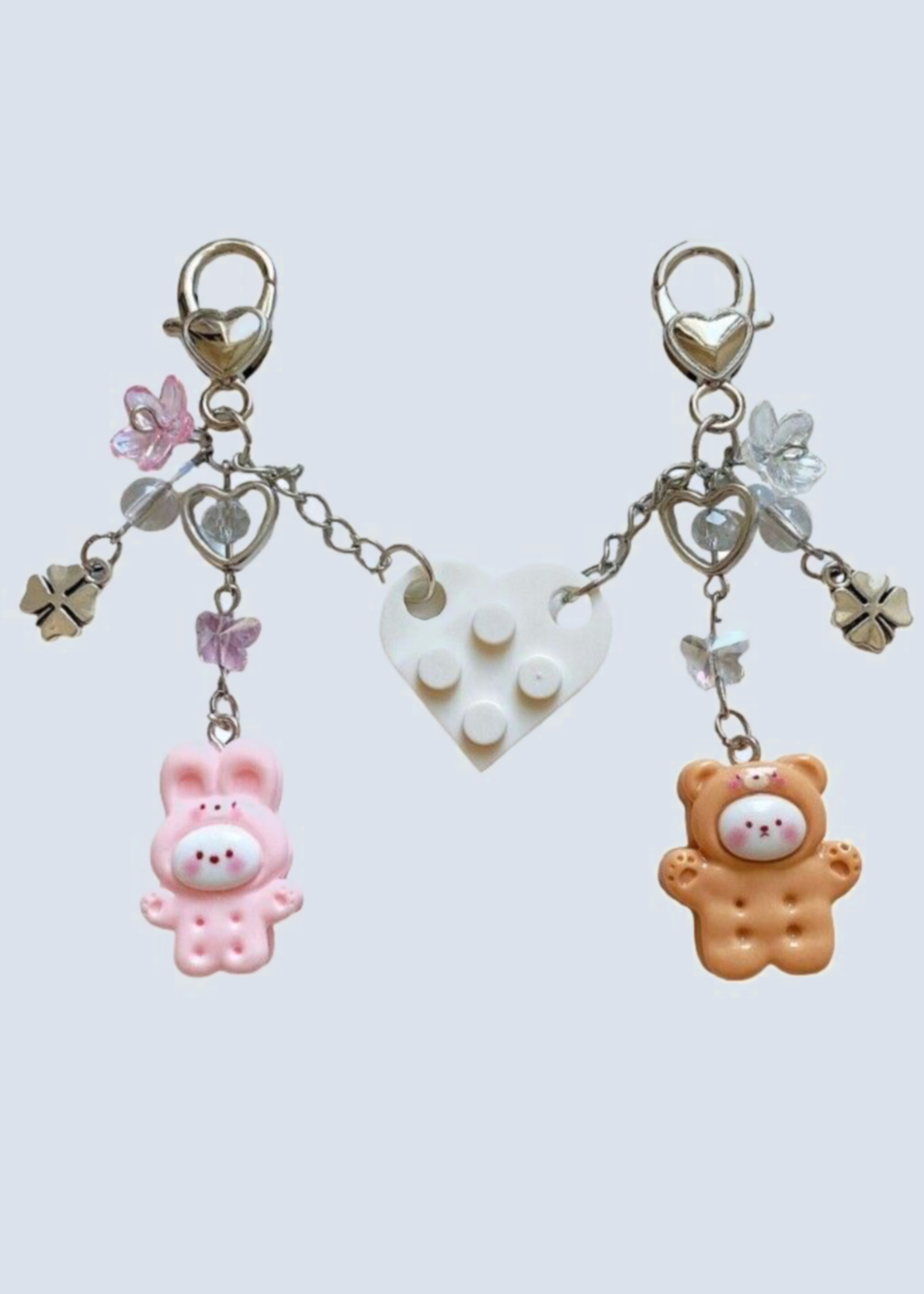 Matching Connecting Brick Keychains