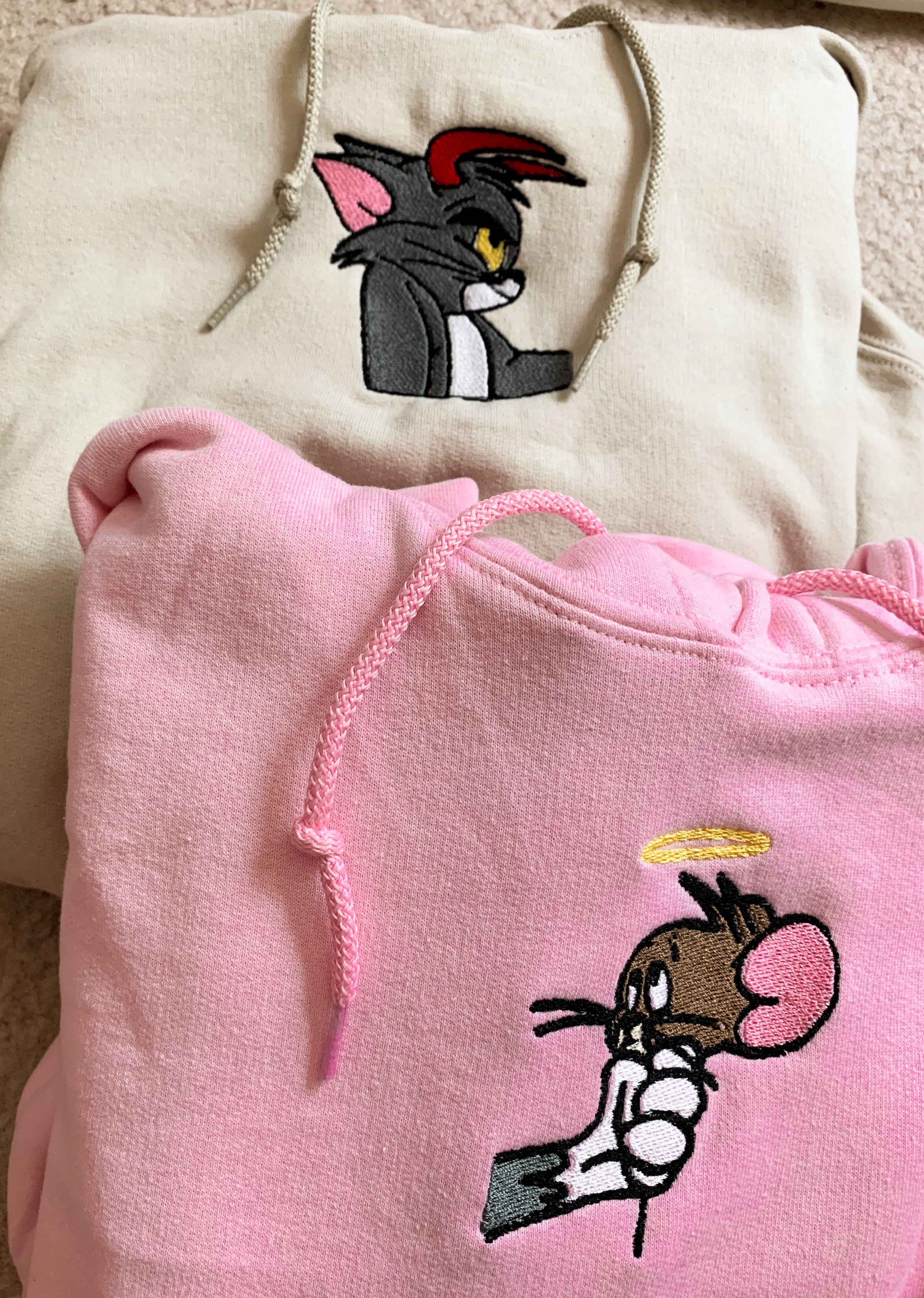 Pink tom best sale and jerry hoodie